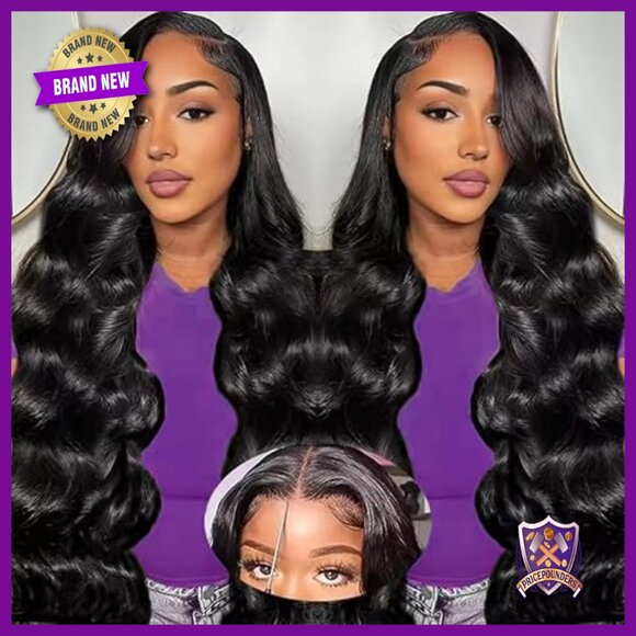 26 Inch Body Wave Human Hair Lace Front Wig 200% Density Glueless main image 5